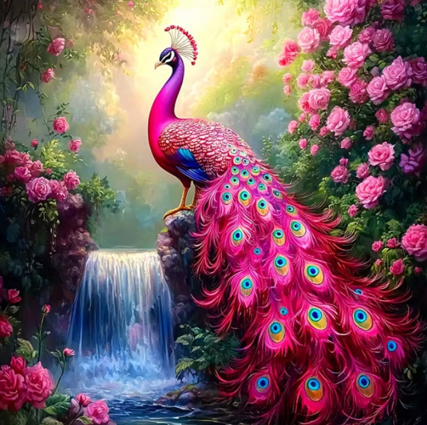 Diamond Painting Rosa Pfau